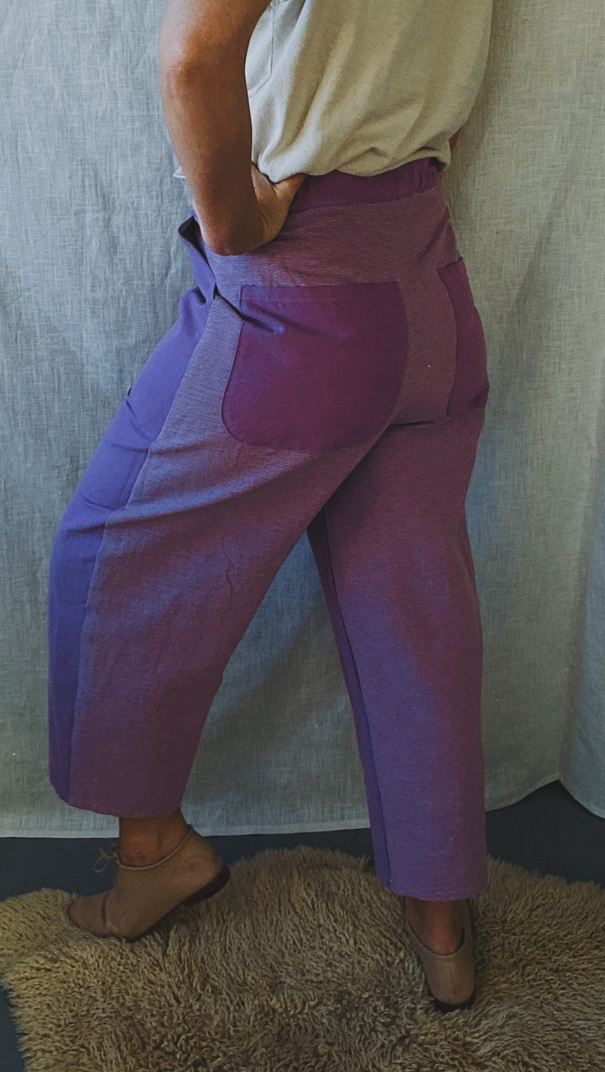 Agnes pants in two tone lavender