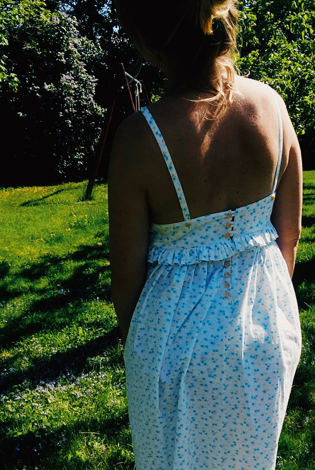 Ditsy dress in floral cotton