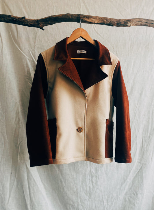 Kiko jacket in vintage velours / Italian wool