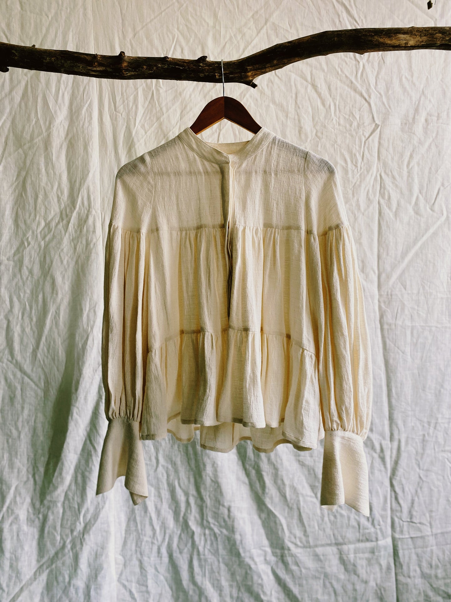 Long Suki blouse in wild silk