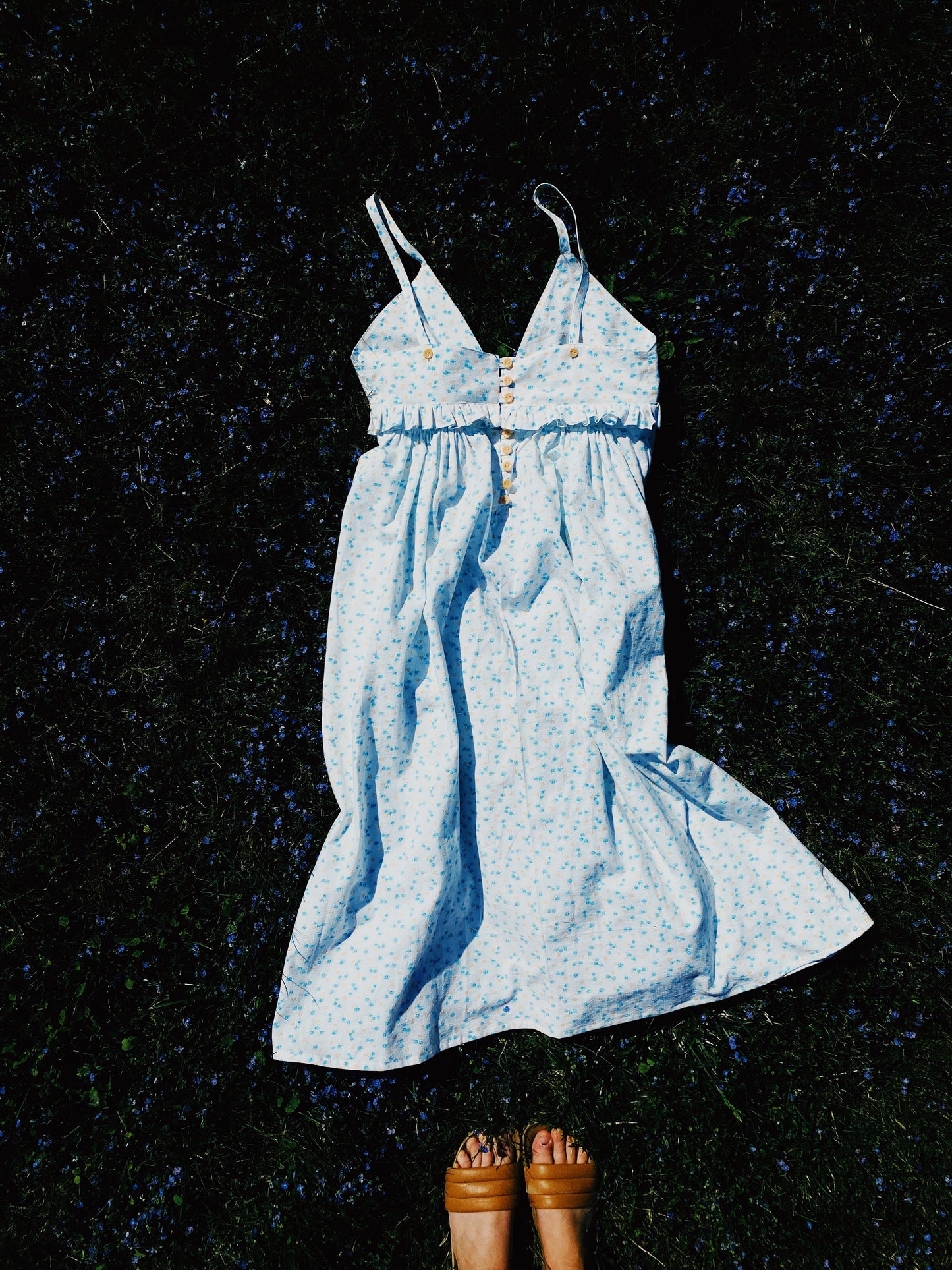 Ditsy dress in floral cotton