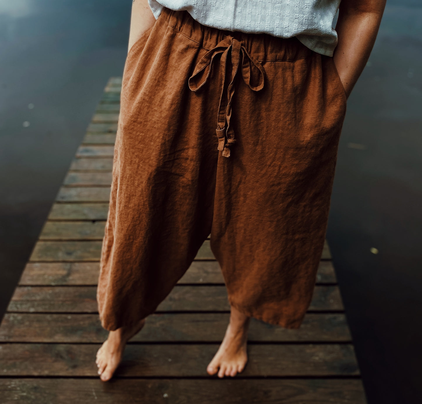 Sol linen harem pants