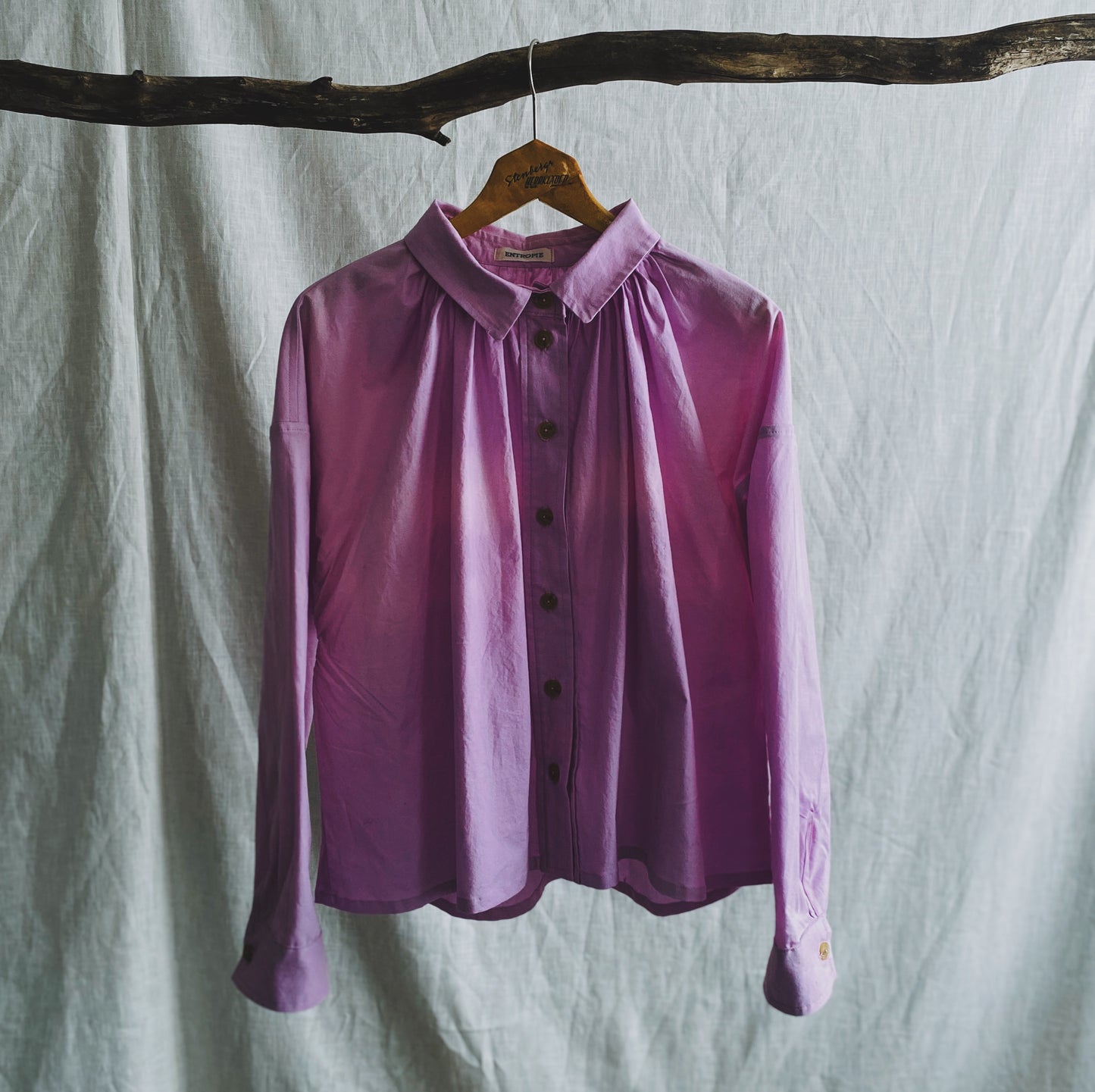 Hana blouse in lavender crispy cotton