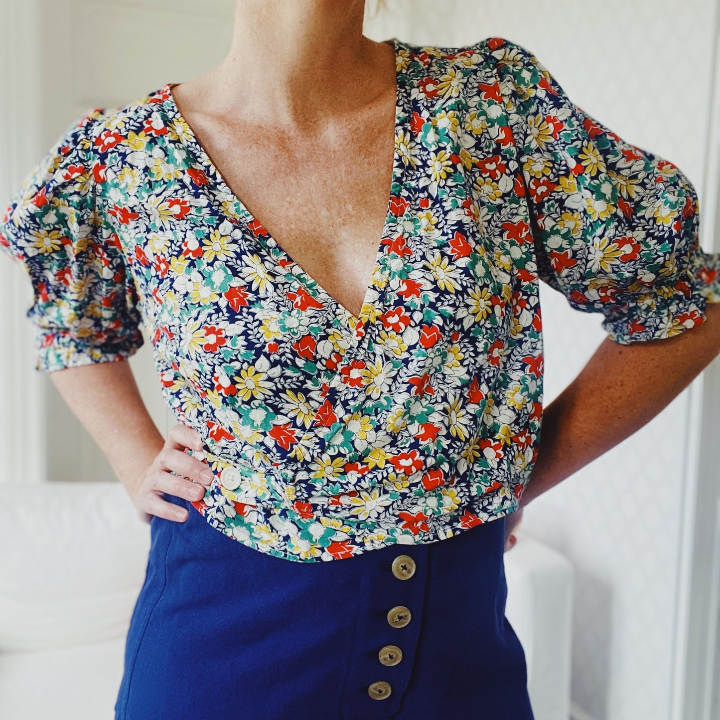 The Louise wrap top
