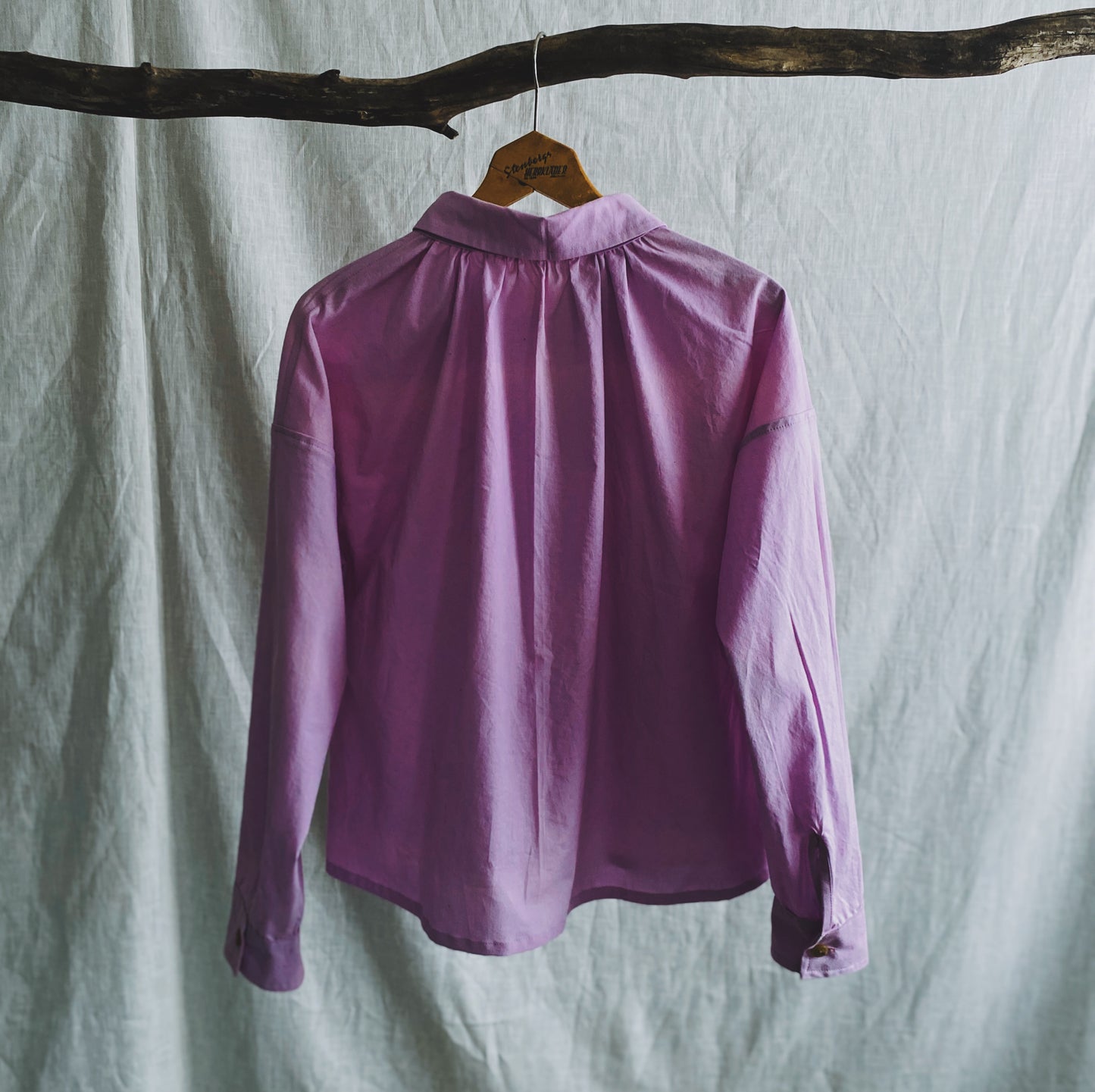 Hana blouse in lavender crispy cotton