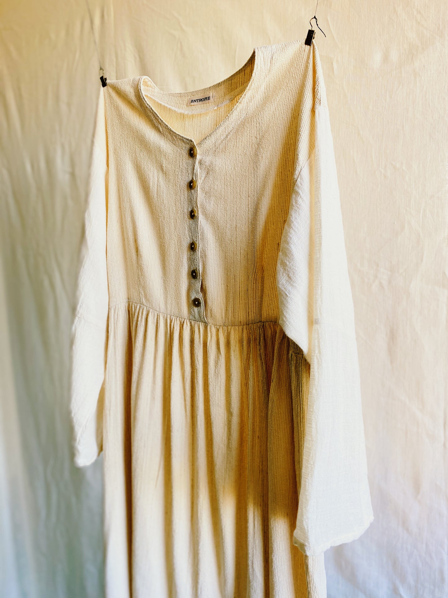 Riko dress in two tone silk