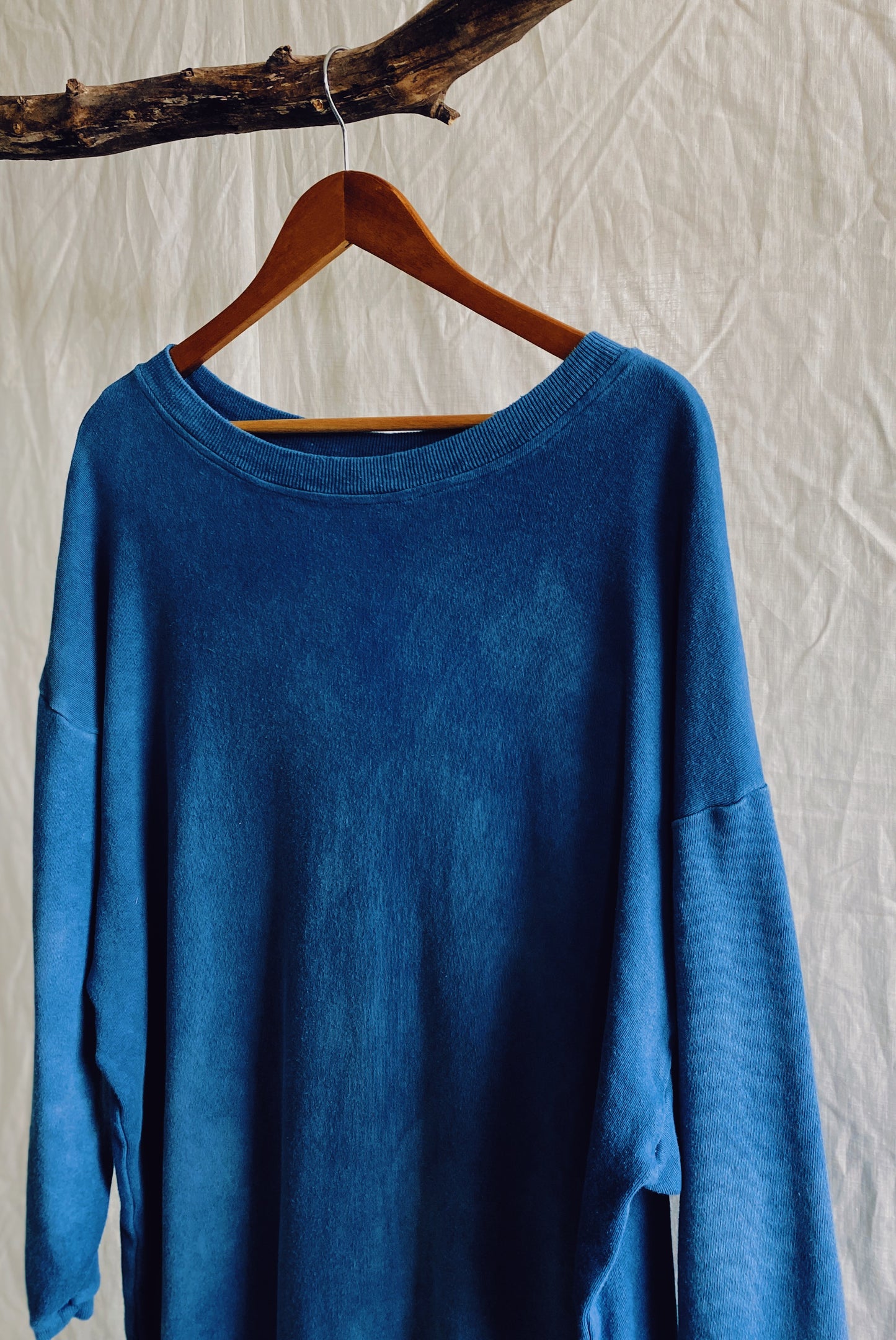 Antonia sweaterdress in plantdyed knitted cotton